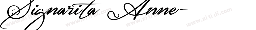 Signarita Anne字体转换